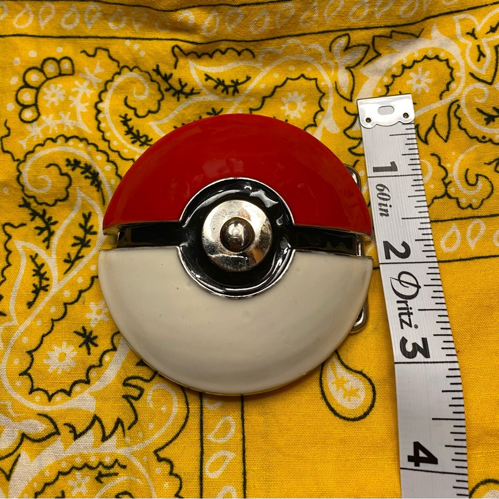 Pokémon metal poke ball belt buckle